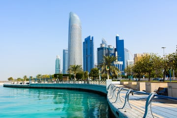 Stunning Emirati landmarks showcasing traditional and modern architecture against a clear sky