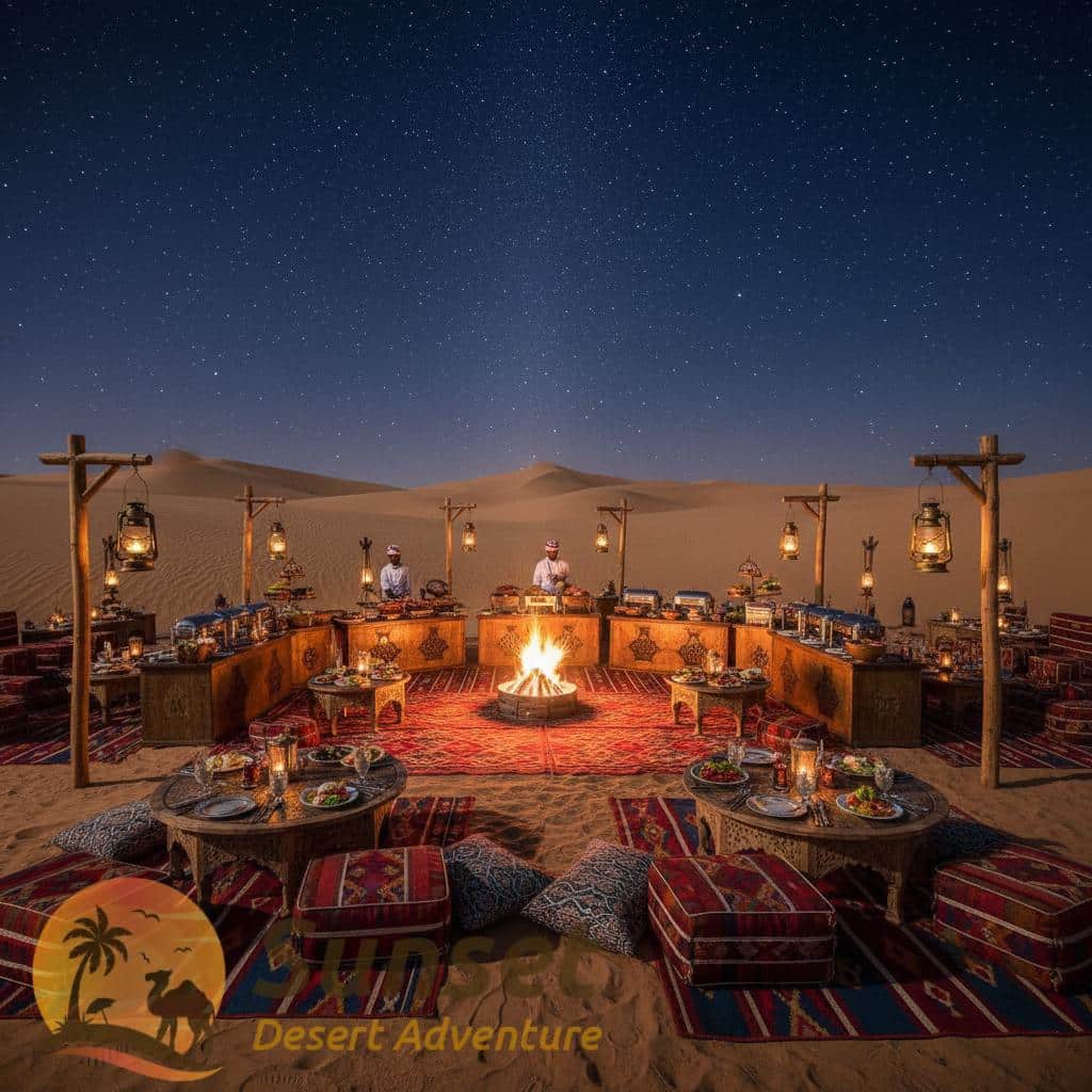 Desert Camp Night View